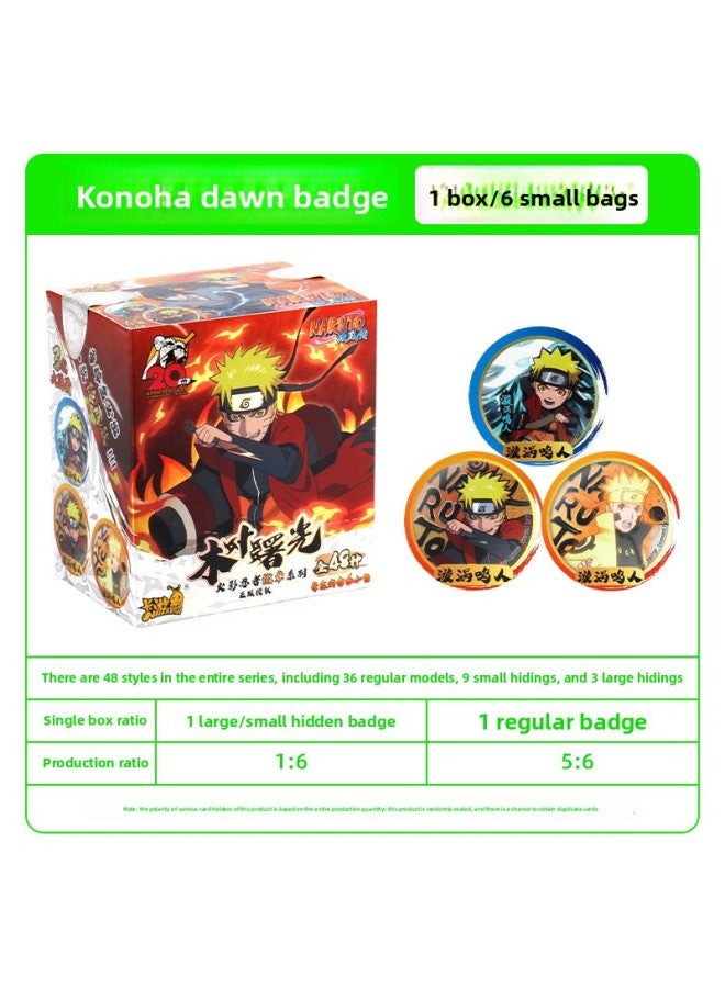 Card Tour Genuine Naruto Endure Crisis Badge Blind Box One Play Wood Leaf Dawn Rare BR Ink Card
